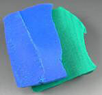Blue and green clay